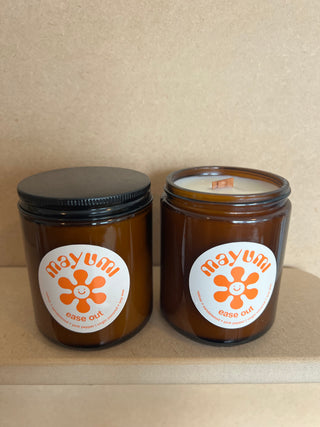 EASE OUT CANDLE : vetiver + sandalwood + pink pepper