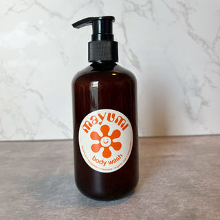 ORGANIC BODY WASH : geranium + bergamot + rosemary 16.9 oz