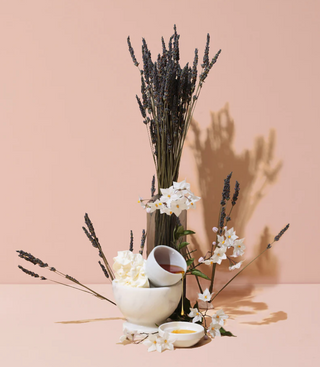 POWER FLOWER : lavender milk tea + honey
