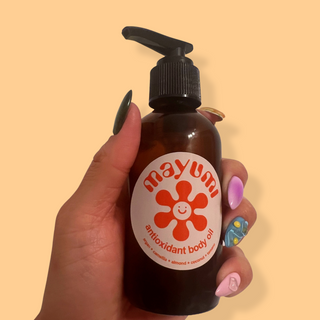 toning antioxidant body & bath oil