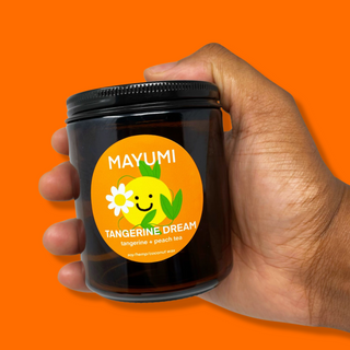 TANGERINE DREAM CANDLE: tangerine + peach tea | 8 oz