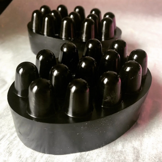 detoxifying santal + cardamom charcoal massage bar soap | 4 oz