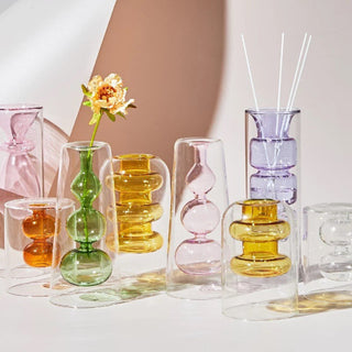DOUBLE LAYERED RETRO VASE / INCENSE HOLDER