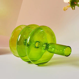 2 RING RETRO CANDLE HOLDER/VASE