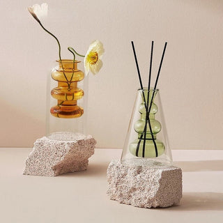 DOUBLE LAYERED RETRO VASE / INCENSE HOLDER