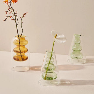 DOUBLE LAYERED RETRO VASE / INCENSE HOLDER