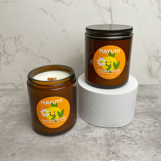 GOLDEN HOURS CANDLE: birch bark + ripe fig + cypress